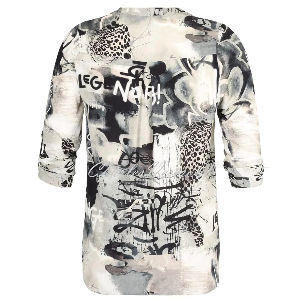 Doris Streich Graffiti Blouse - Style 267405-93