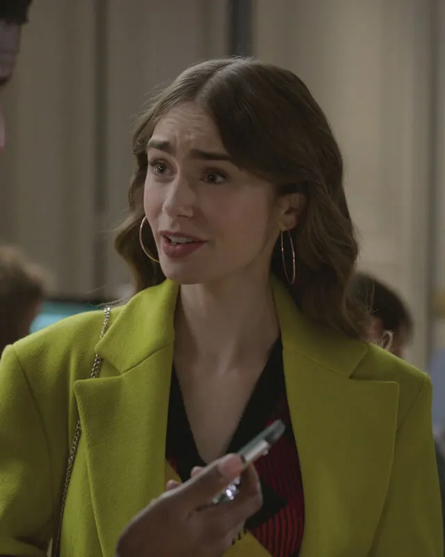 Emily In Paris Green Long Coat