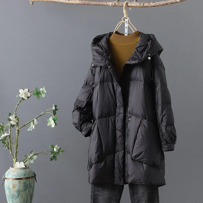 Hooded loose Down Coat