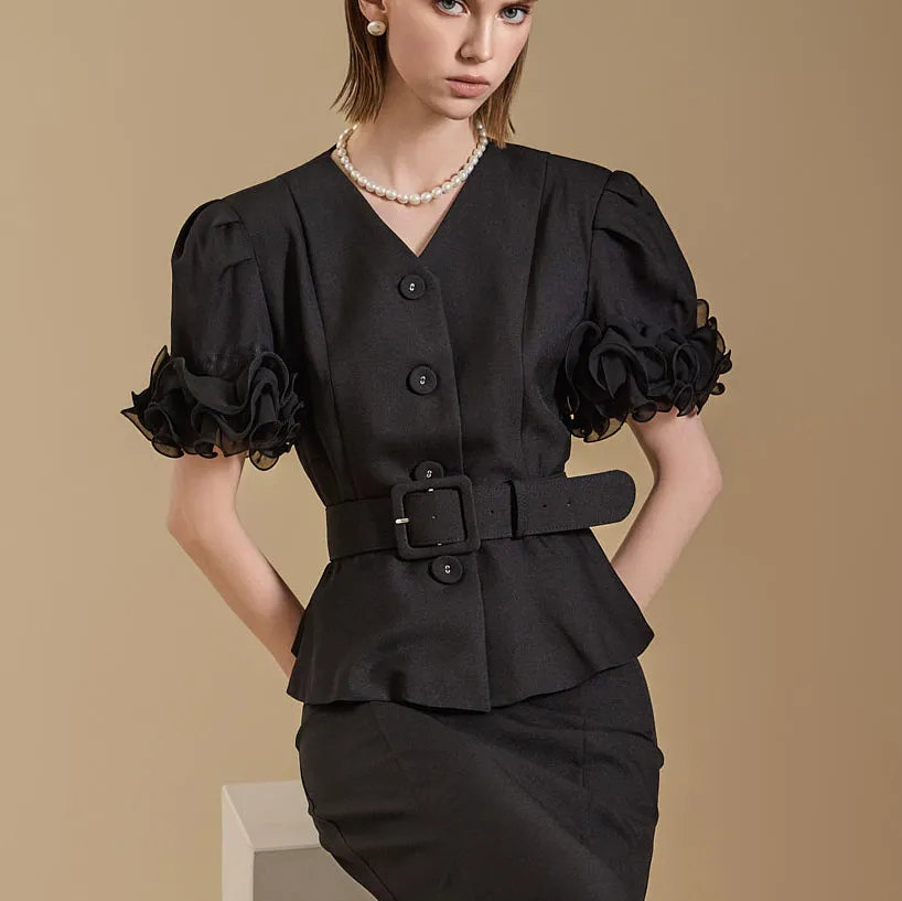 J2323 Belted Jacket
