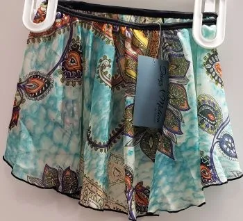 Questa -- Children's Pull-On Skirt -- Blue Tone Paisley