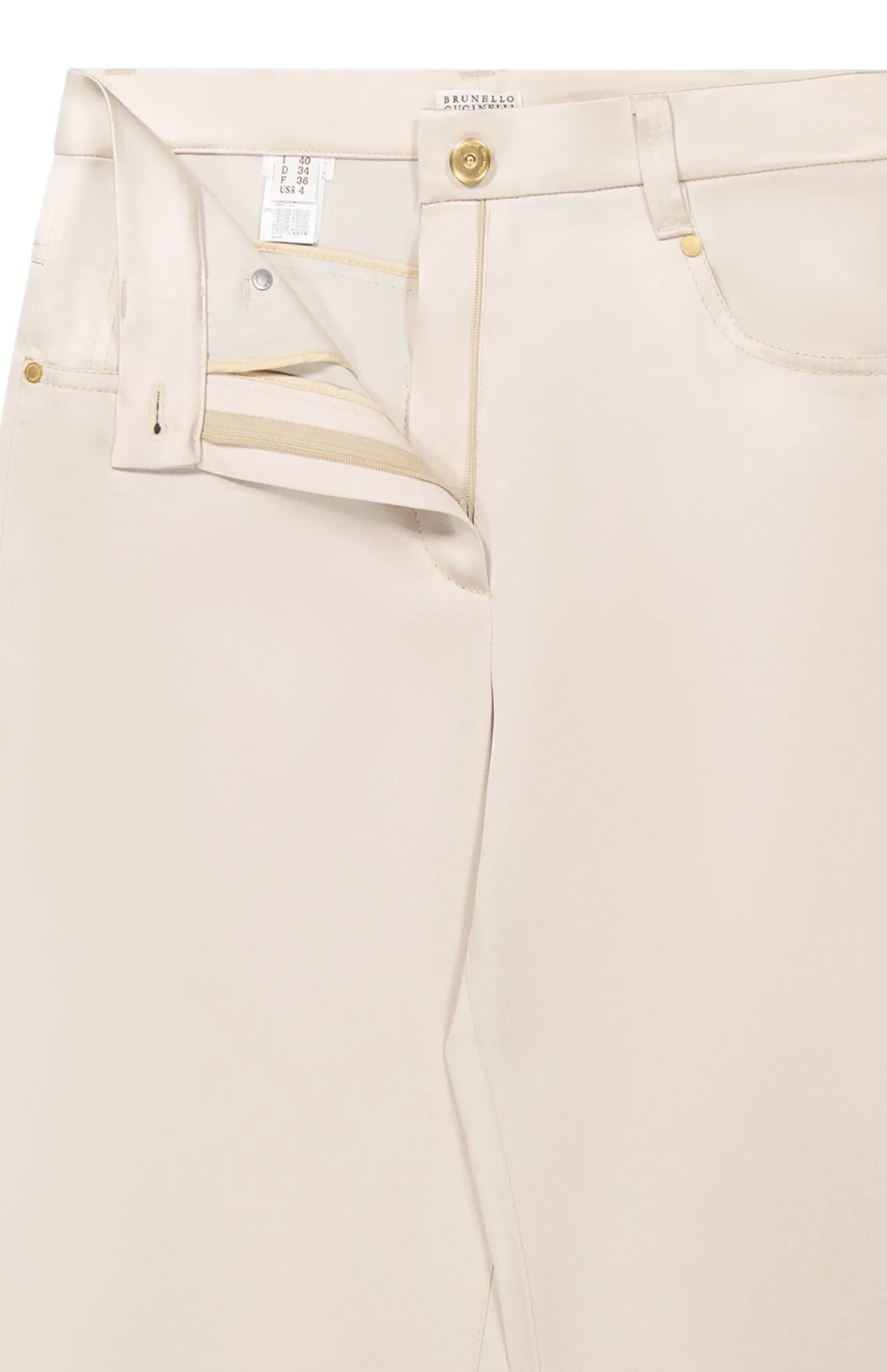 Satin Cady Trouser